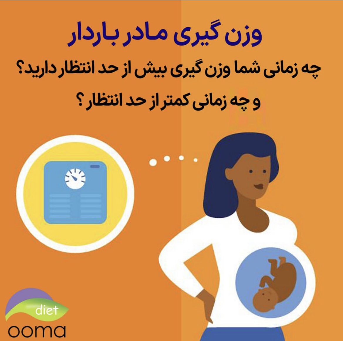 میزان افزایش وزن در بارداری